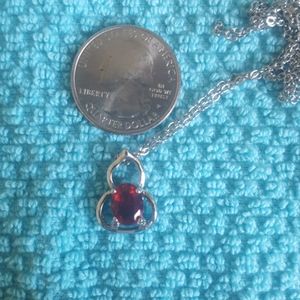 Red Stone 18" Expandable Necklace